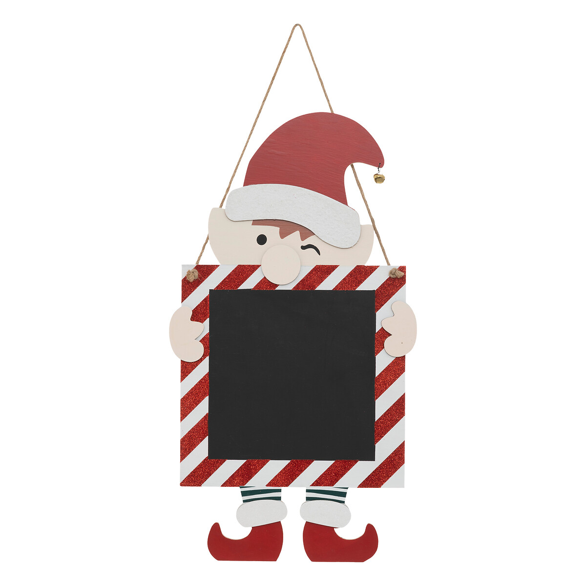 Elfo Adorno navide&ntilde;o con pizarra 50cm 