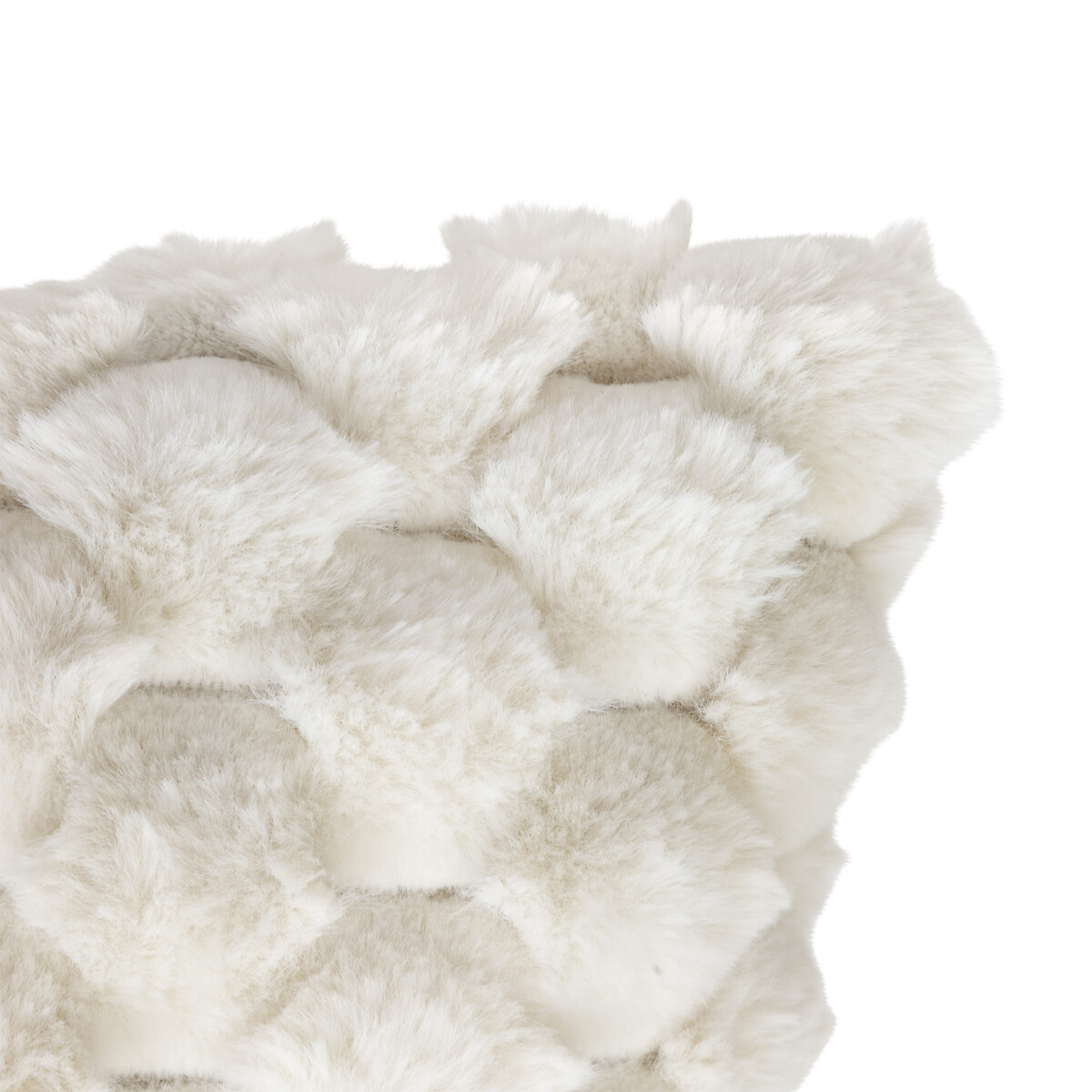 Almohada de felpa beige INUIT 38x38cm