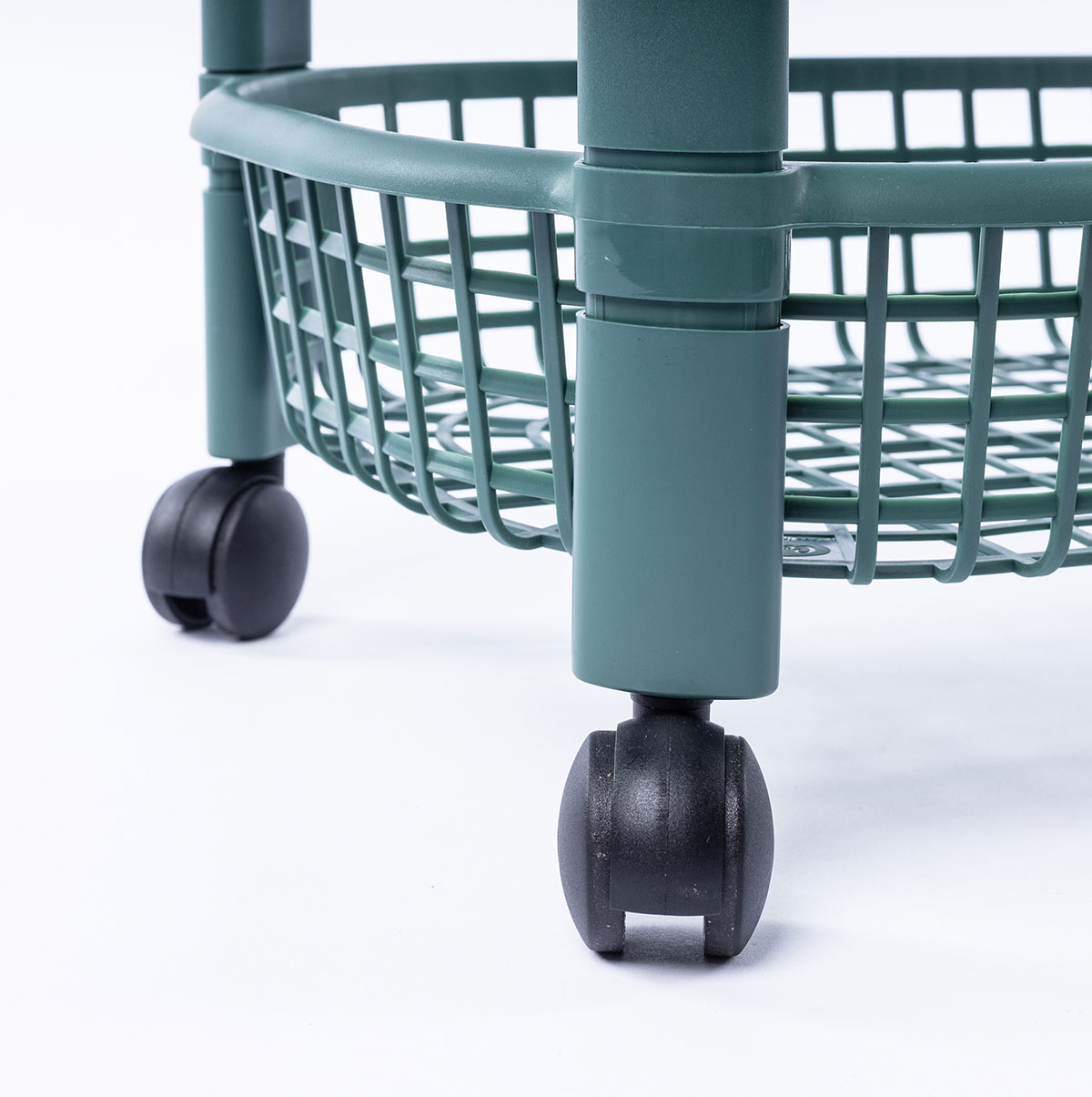 Carrito De Cocina San Marino Verde Con 4 Cestos