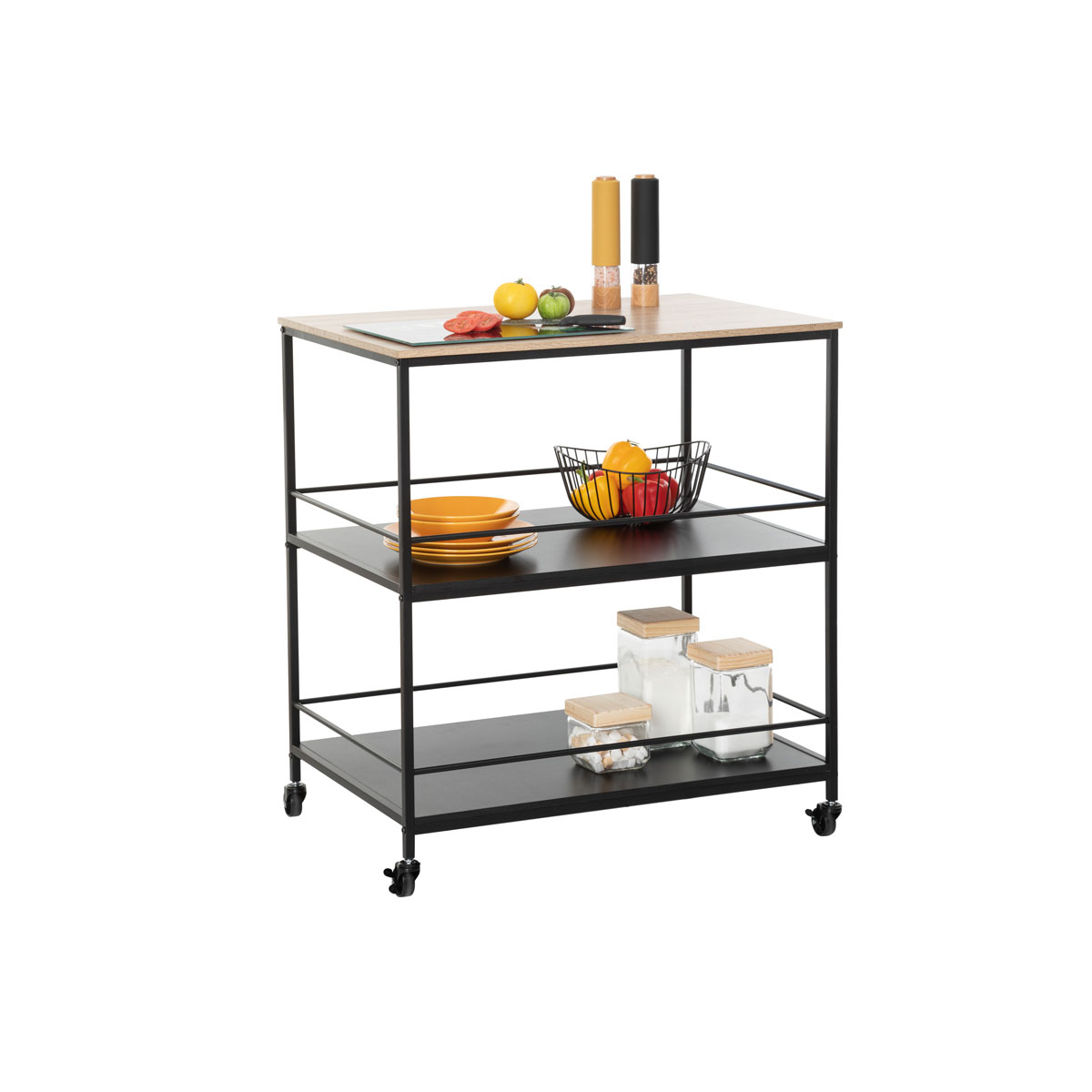 Carrito multiusos ALIAJ con 3 niveles