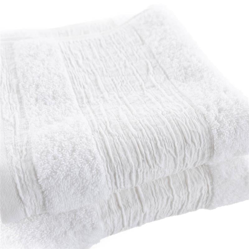 Set de 2 toallas de ba&ntilde;o NUR blanco