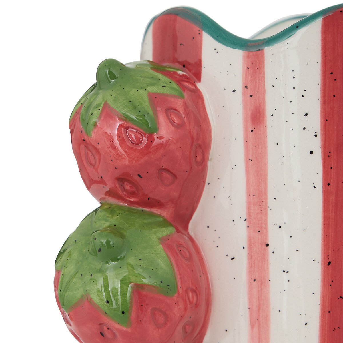 Florero con fresas 3D FRUITY de cer&aacute;mica 23cm