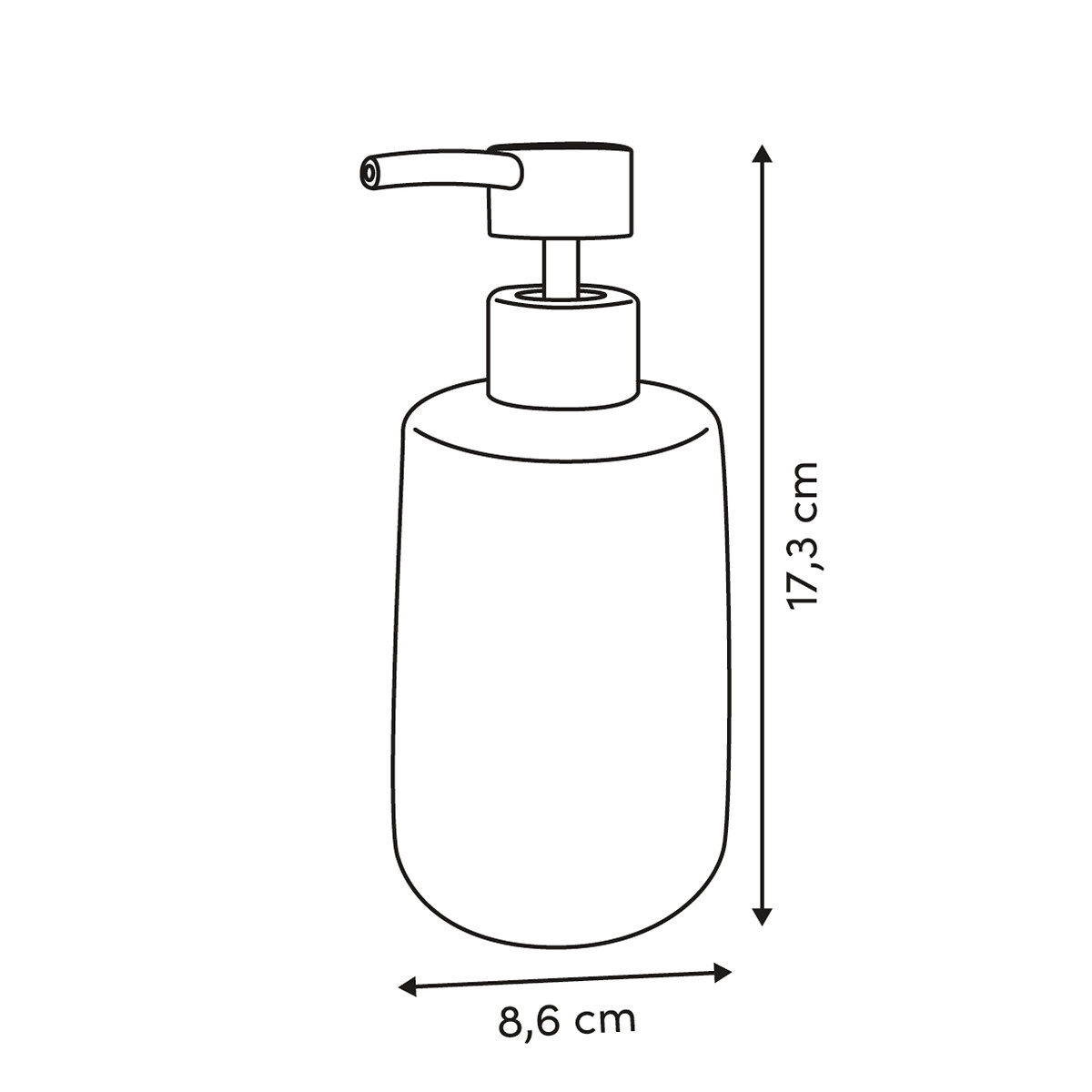 Dispensador de jab&oacute;n STRIO rosa