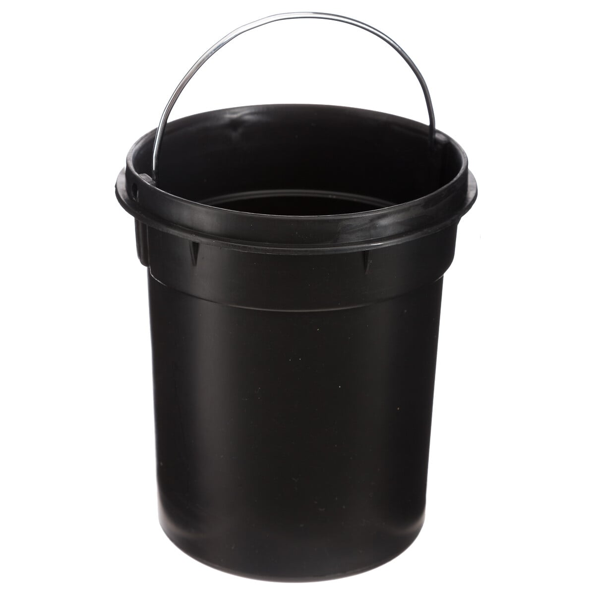 Cubo wc blanco de metal con tapa de bamb&uacute; 3L