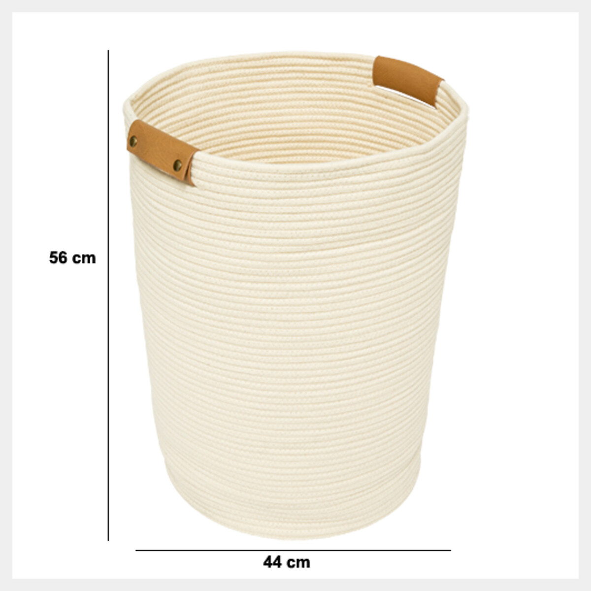 Cesto de ropa wc DUO beige 80l