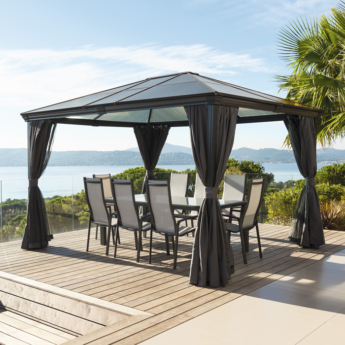 P&eacute;rgula Belize Cinza Graphite 3x3,6M