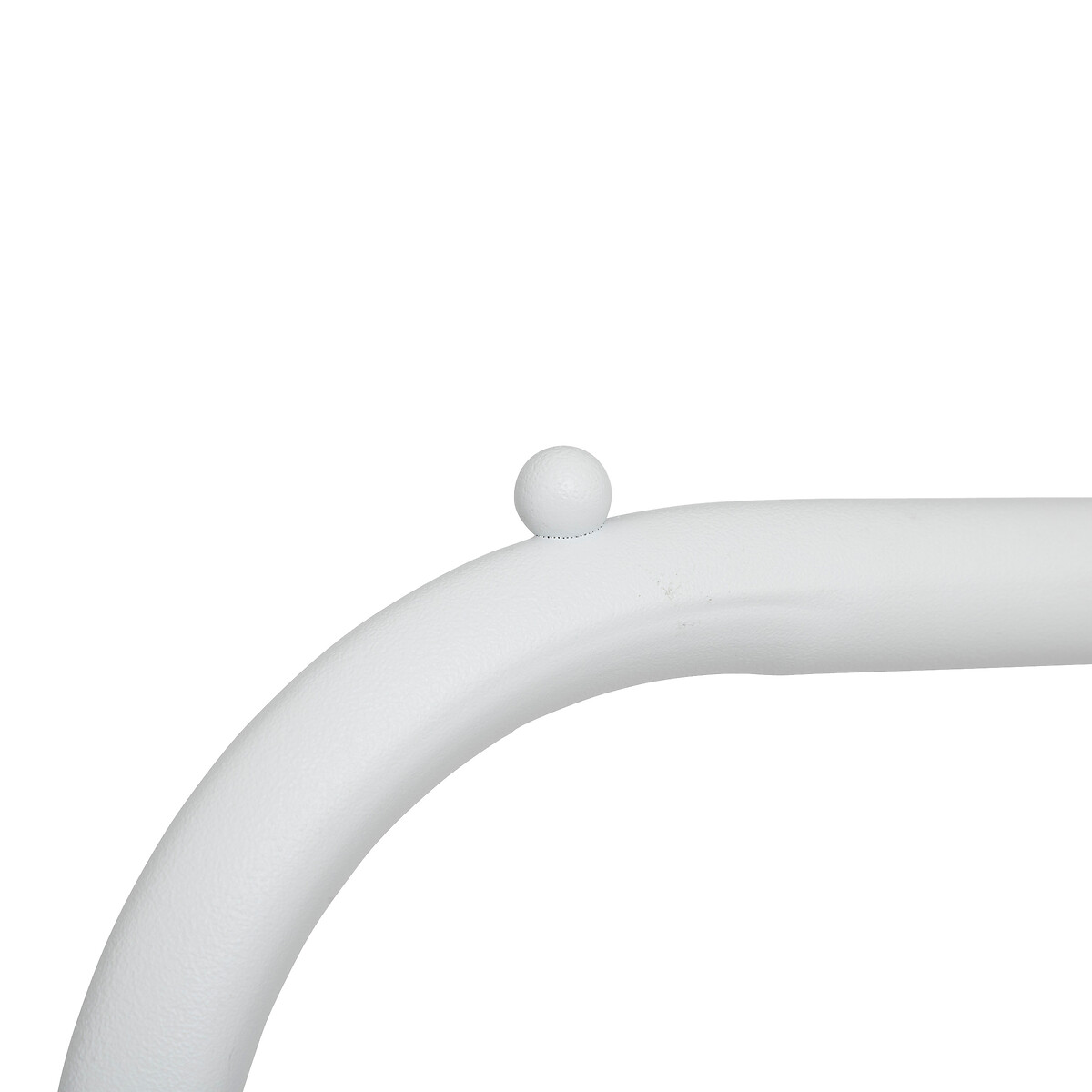 Perchero de metal blanco