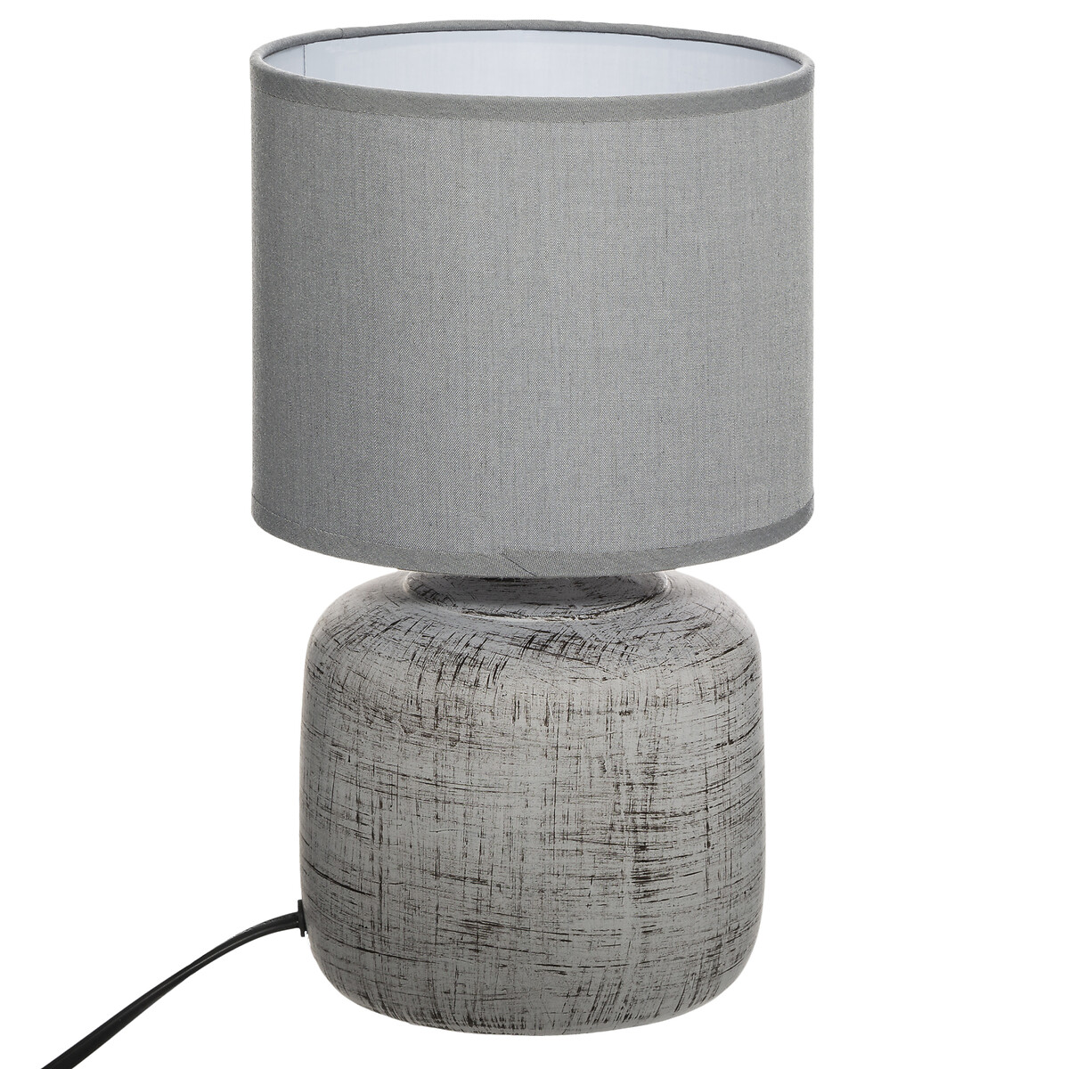 L&aacute;mpara De Mesa Salta Gris 26.5Cm