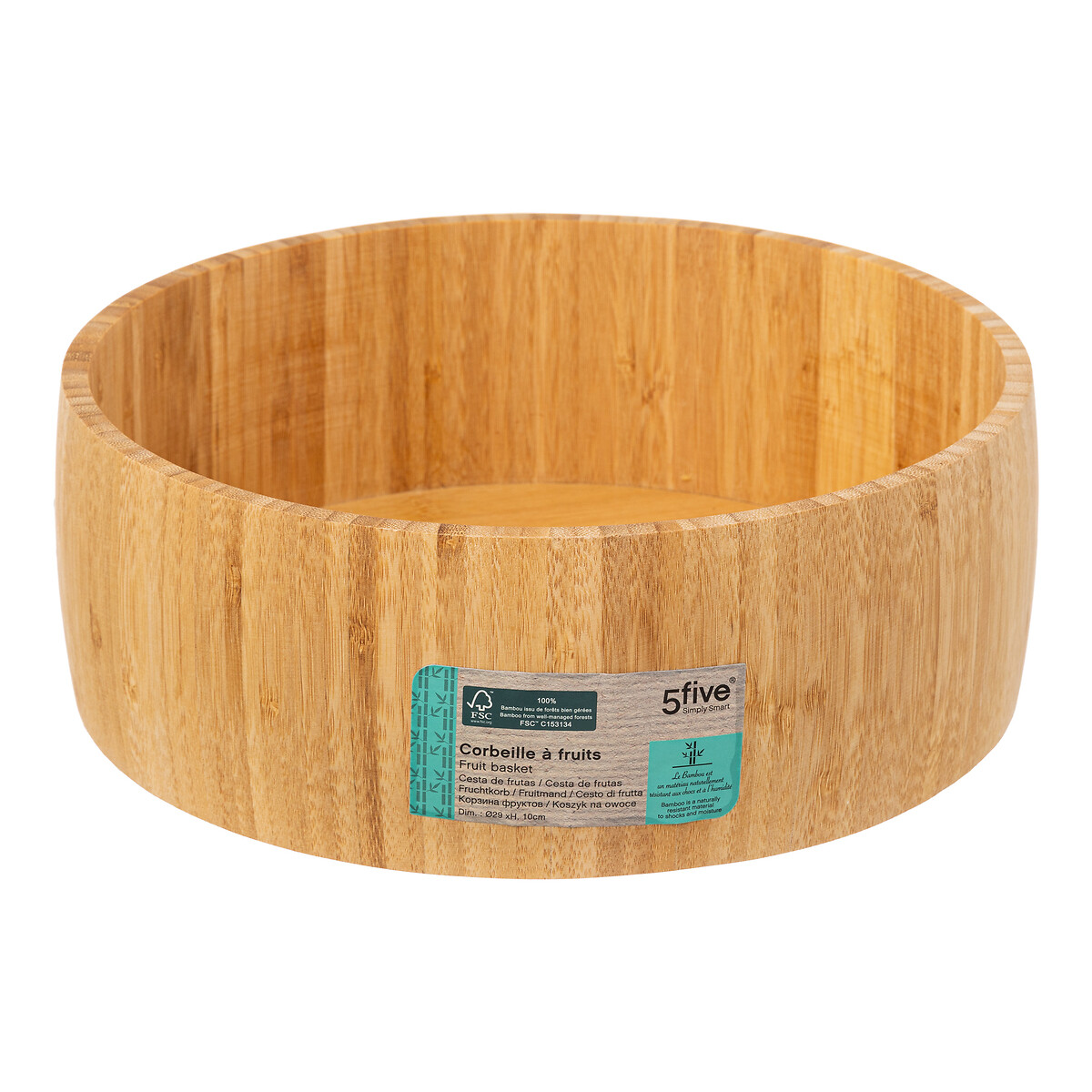 Frutero Redondo Bambú 30cm