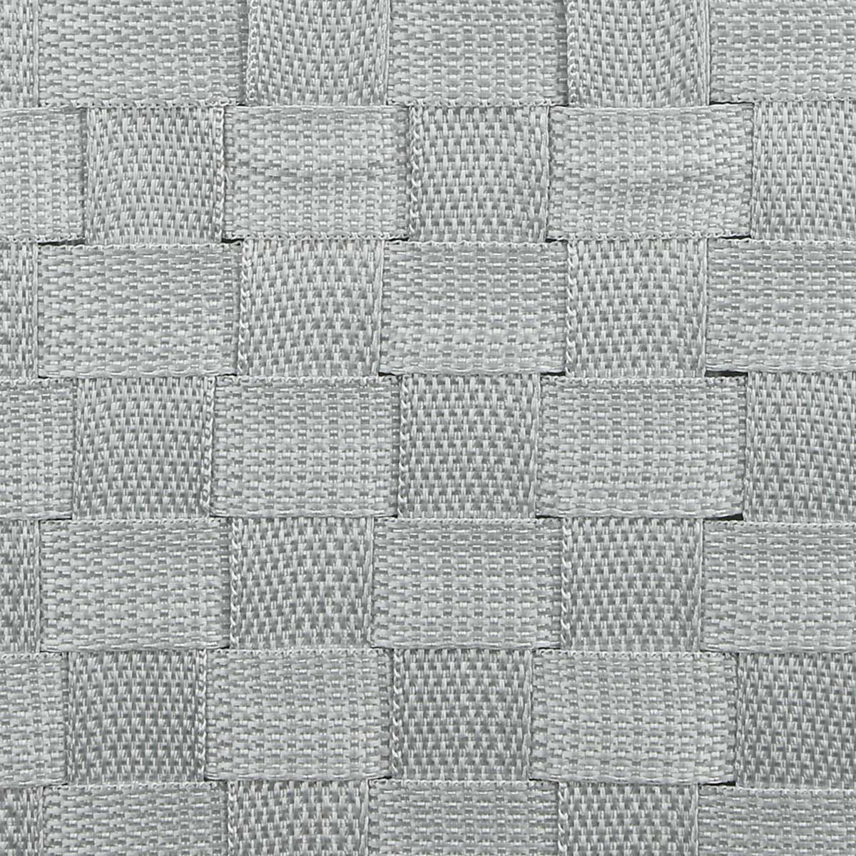 Cesto P/Ropa Sucia Poliéster/Metal Gris 