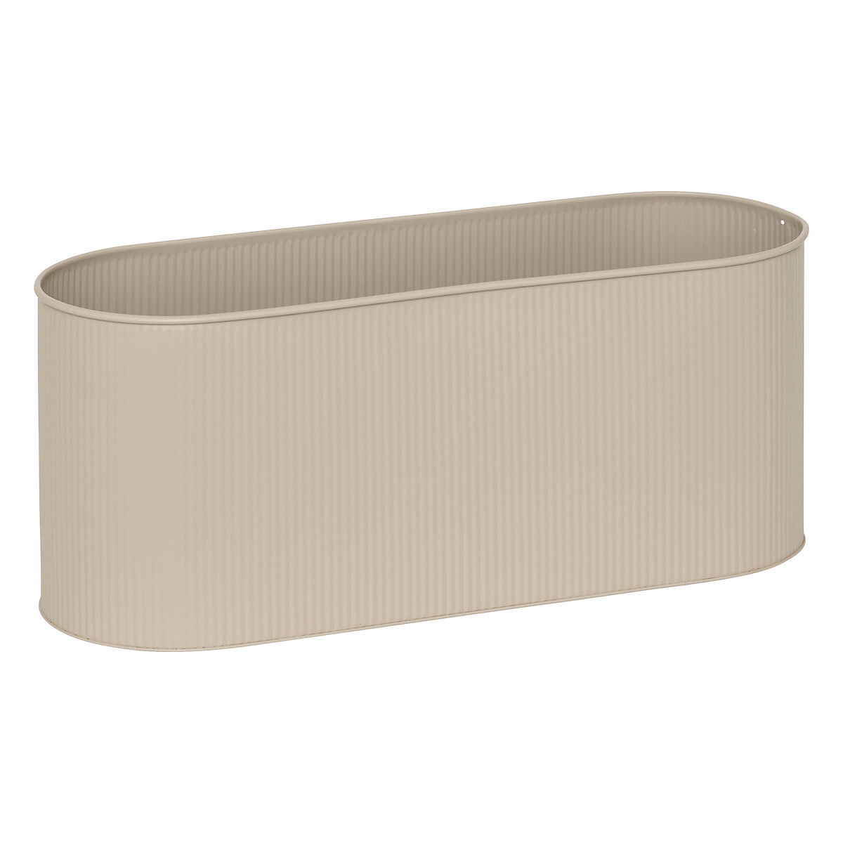 Florero AZE de metal beige 27cm