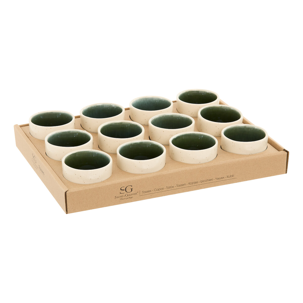 Taza de caf&eacute; WONJA verde de porcelana 10cl