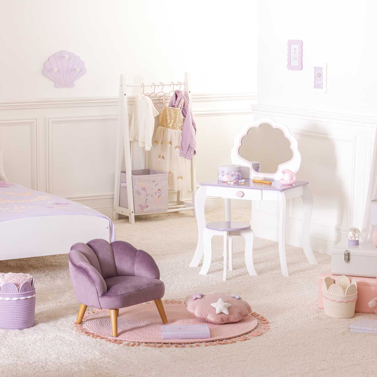 Perchero Simple Mdf Blanco 60x30x114Cm