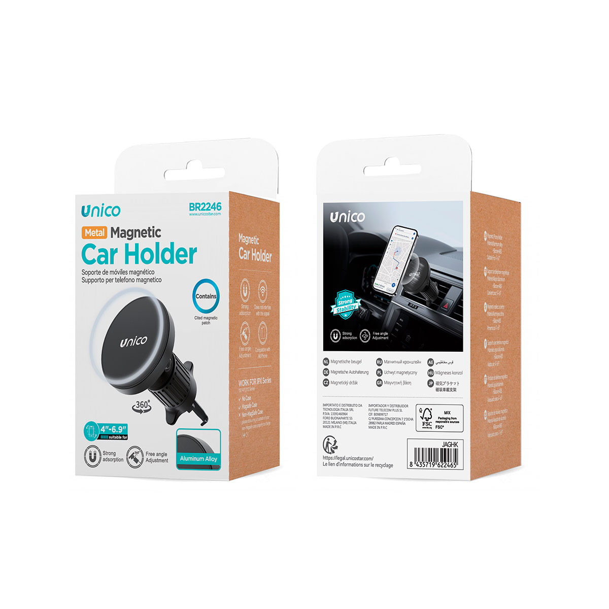 Soporte magn&eacute;tico coche para m&oacute;vil