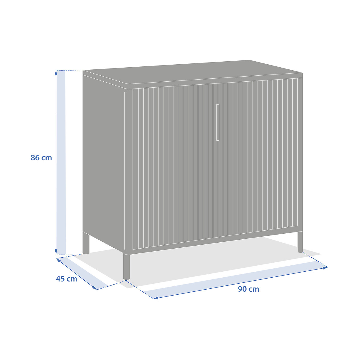 Mueble auxiliar de exterior IRONIA argile lin