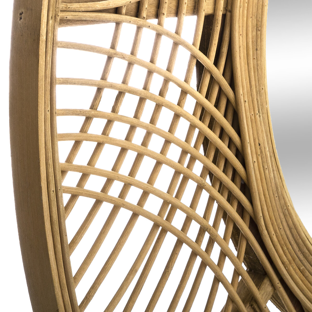 Espejo De Pared Ina De Bambú 89x1.8Cm