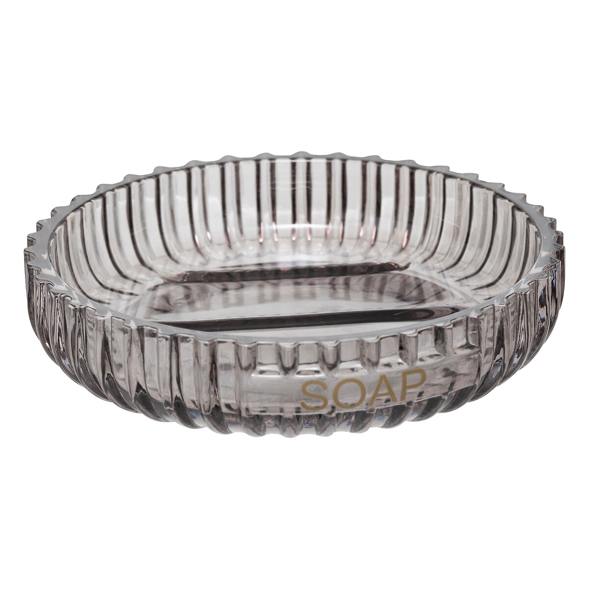  Jabonera GLASS gris de vidrio 