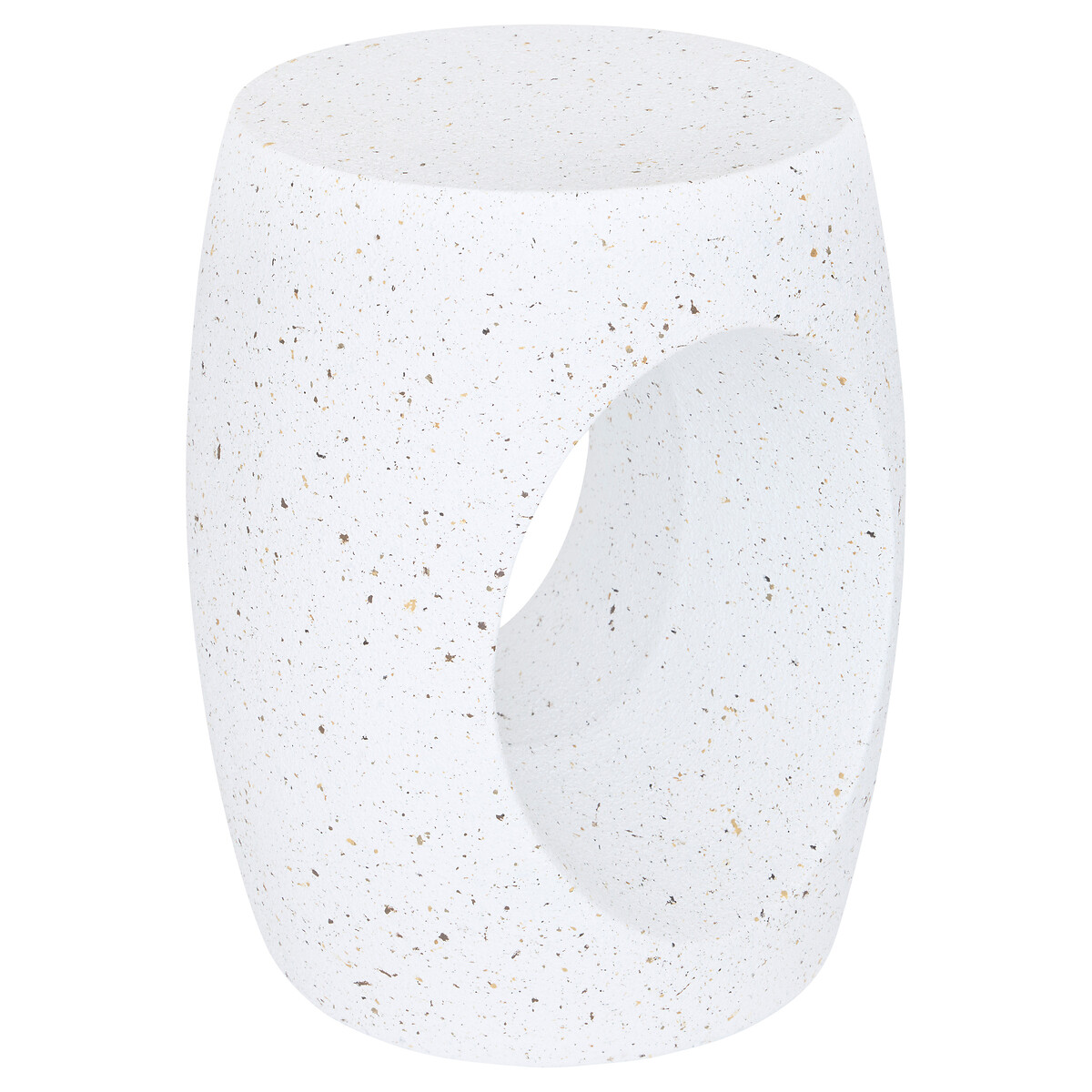 Mesa auxiliar NARLON blanca D38x47cm