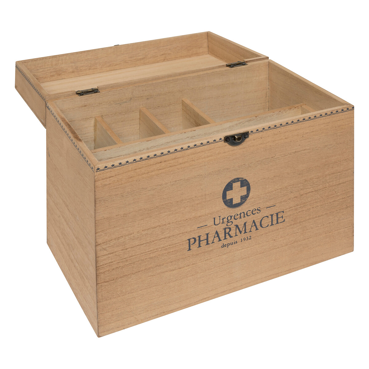 Caja De Farmacia Lit Beige De Madera