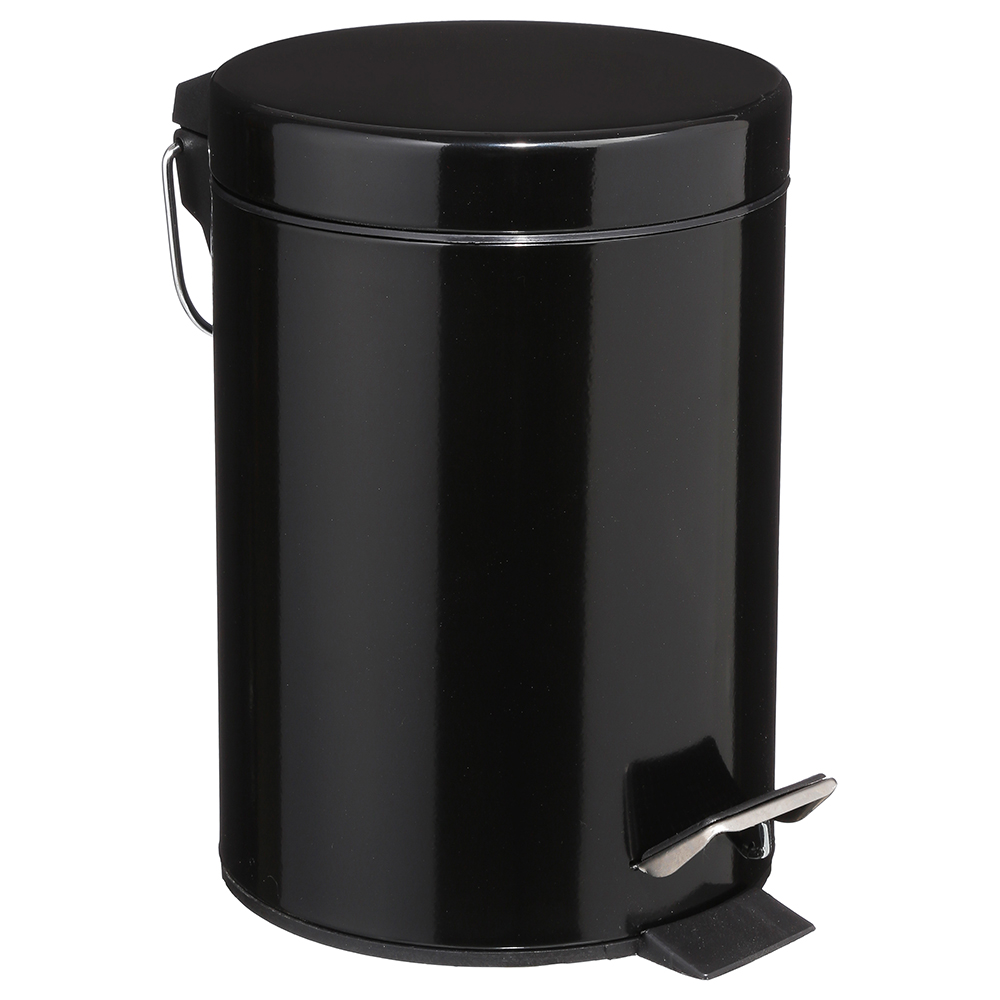Balde WC Preto Metal