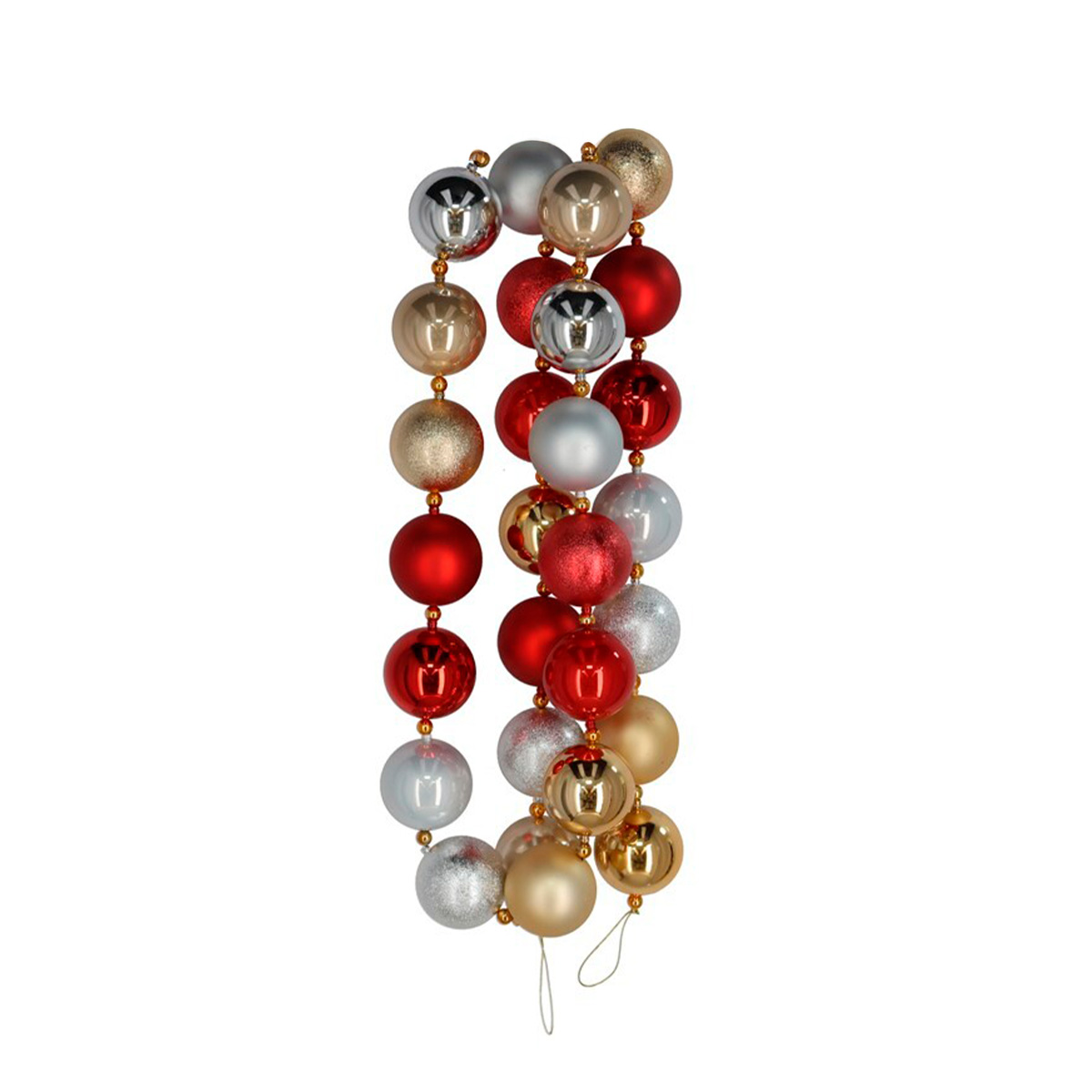 Guirnalda con bolas de Navidad 270cm 