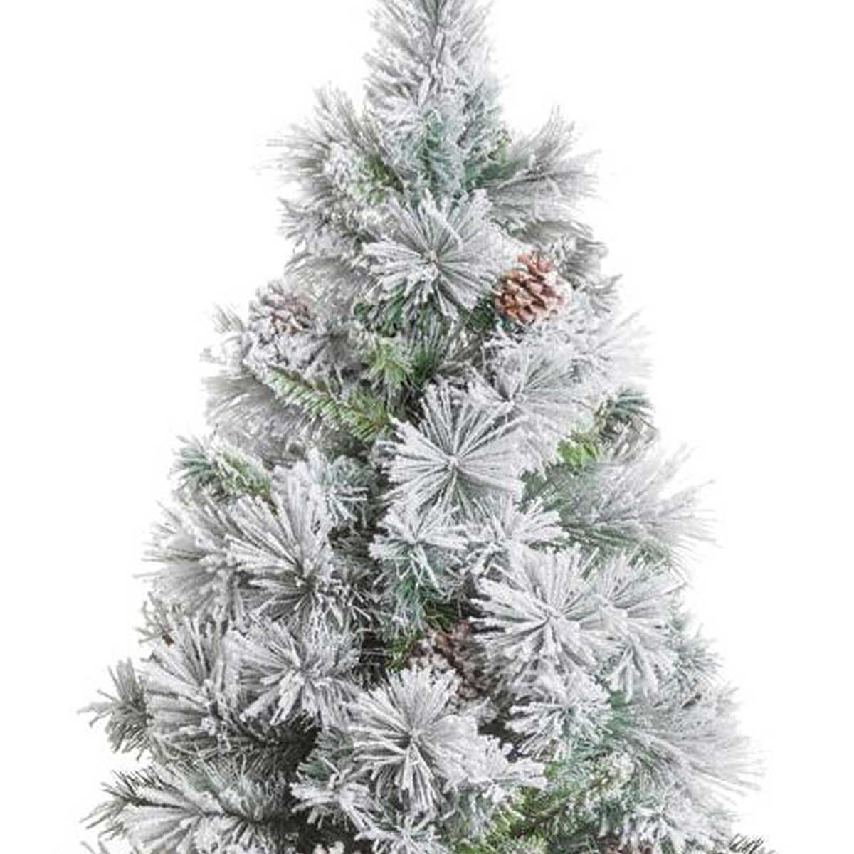 Árbol De Navidad Minnesota Efecto Nieve Con Piñas