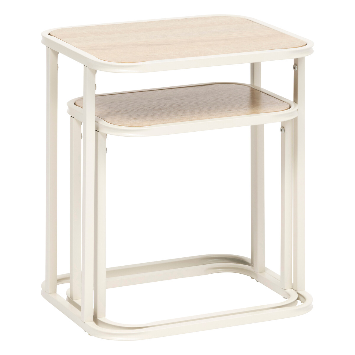 Juego de 2 mesas de centro CURVY beige
