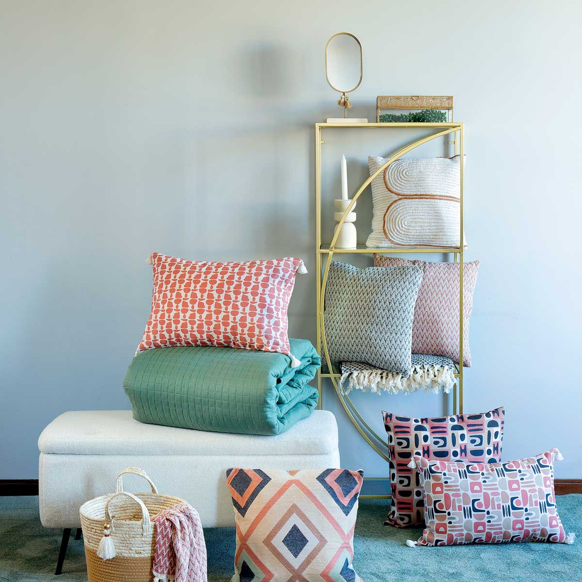 Colcha Dolce Riviera Verde 250x250Cm