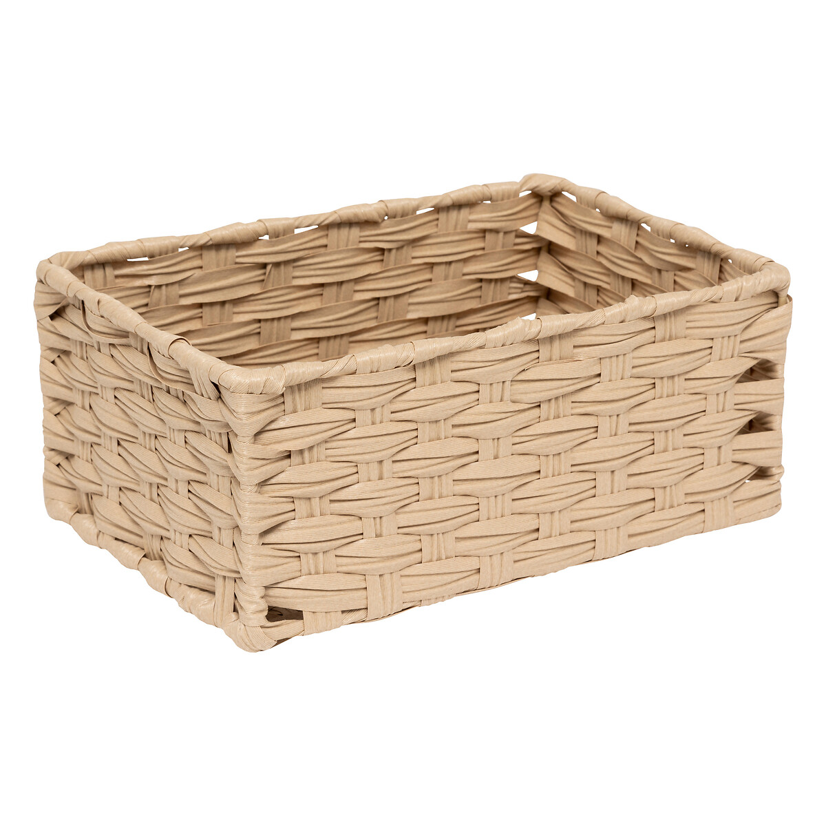 Conjunto de 3 cestas altas TRESSE beige