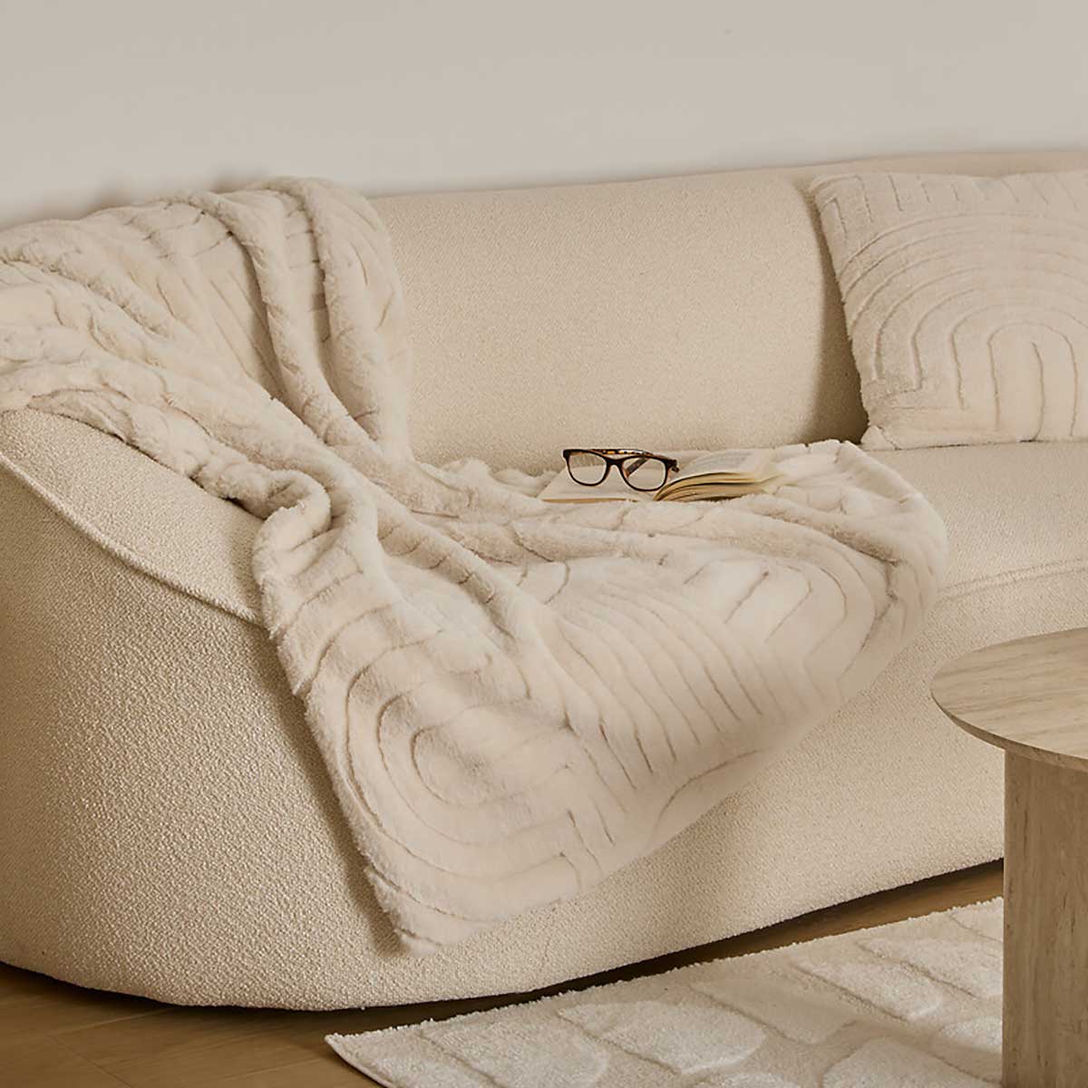 Manta ARKA beige 180x230cm