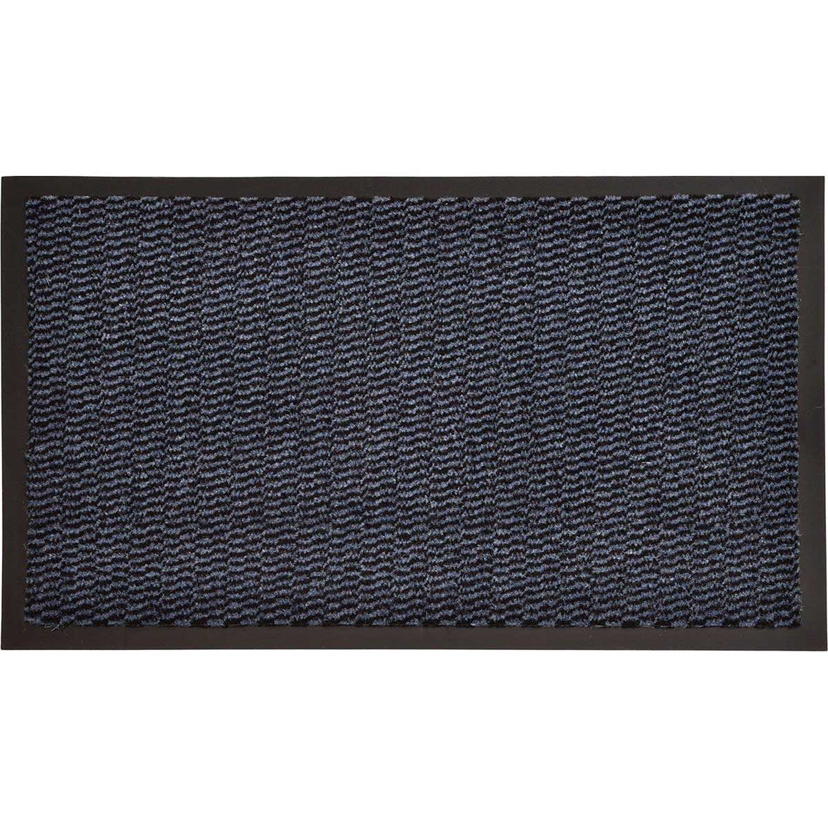 Tapete De Entrada Lisa Azul 80x120cm