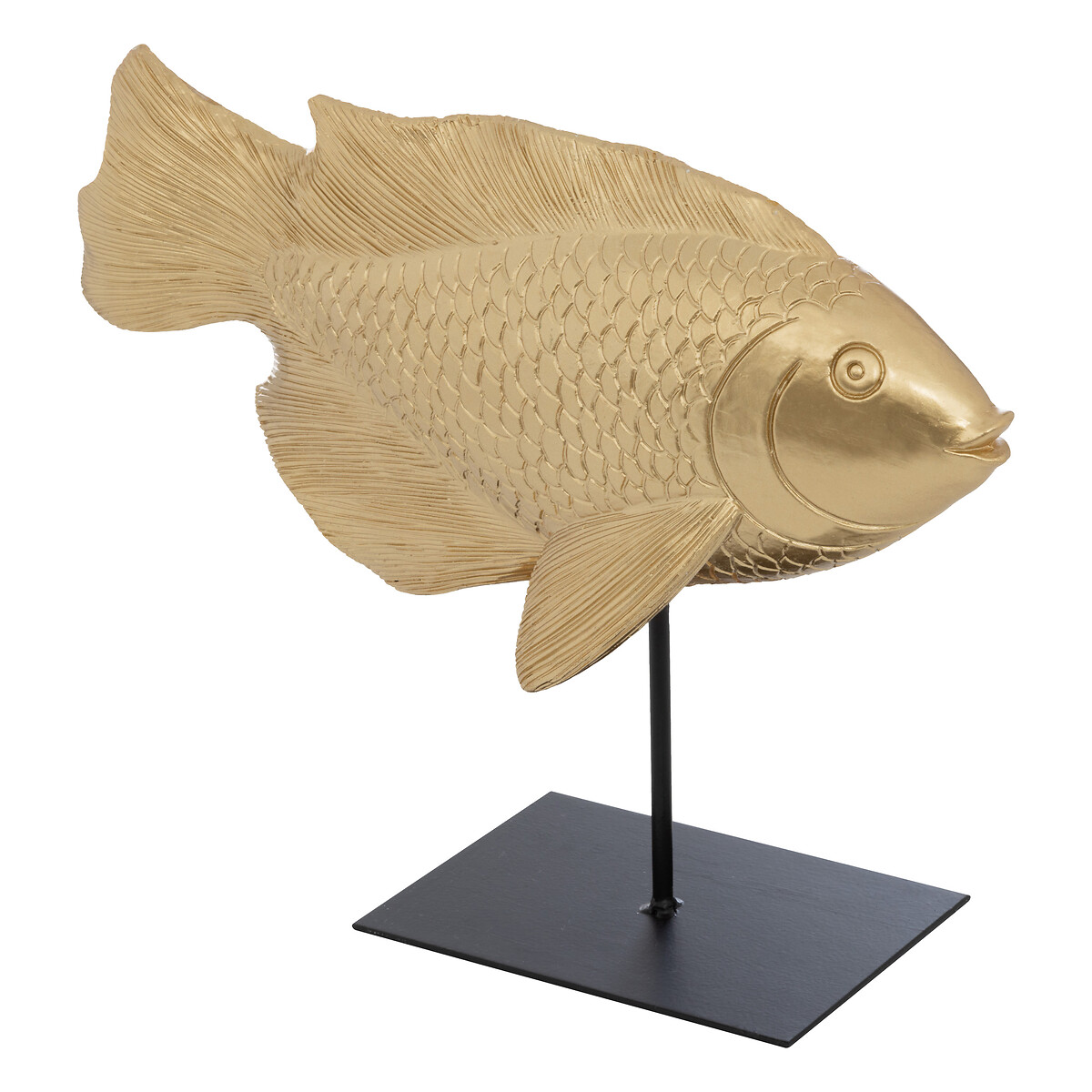 Estatua en forma de pez OC&Eacute;ANE de resina 25cm