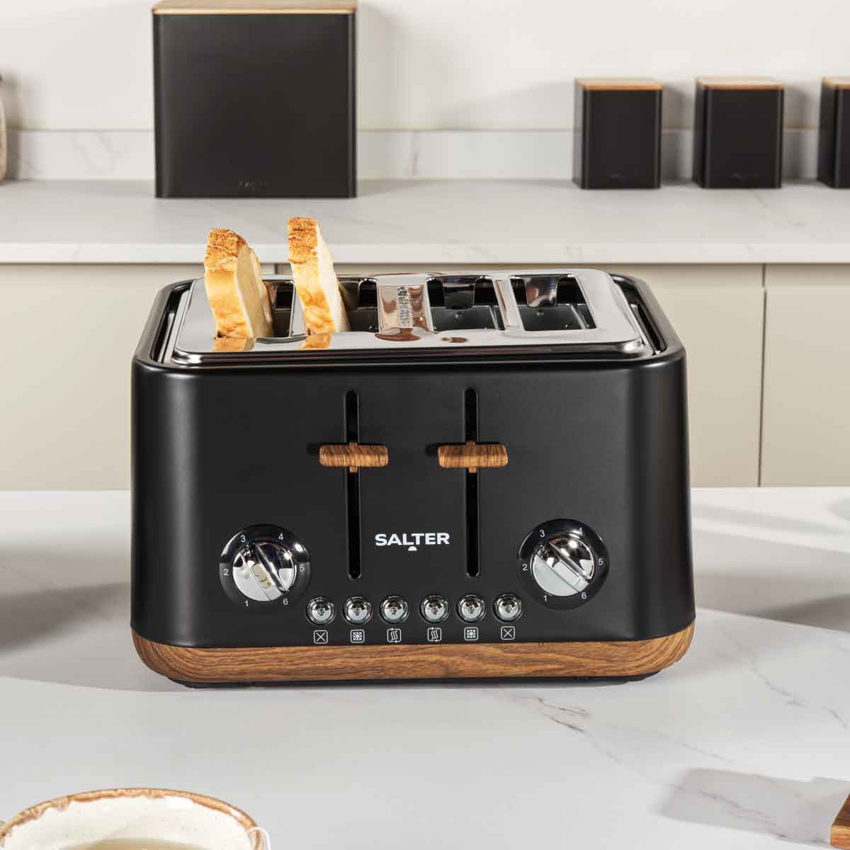 Tostadora 4 rebanadas SALTER TORONTO negra