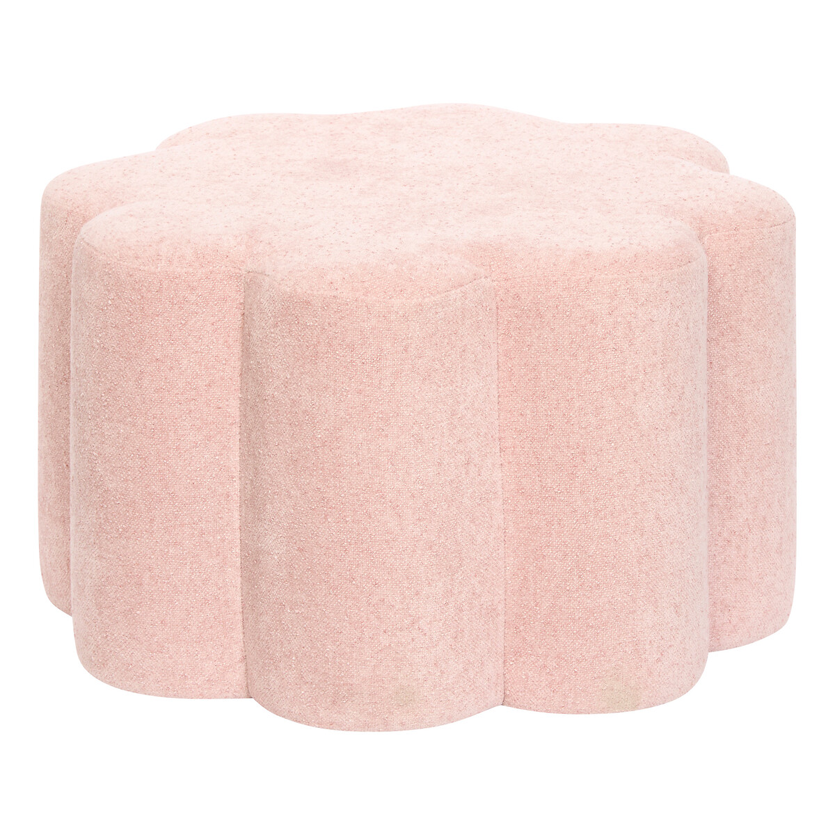 Puf formato de flor FLEUR DE ROSE rosa