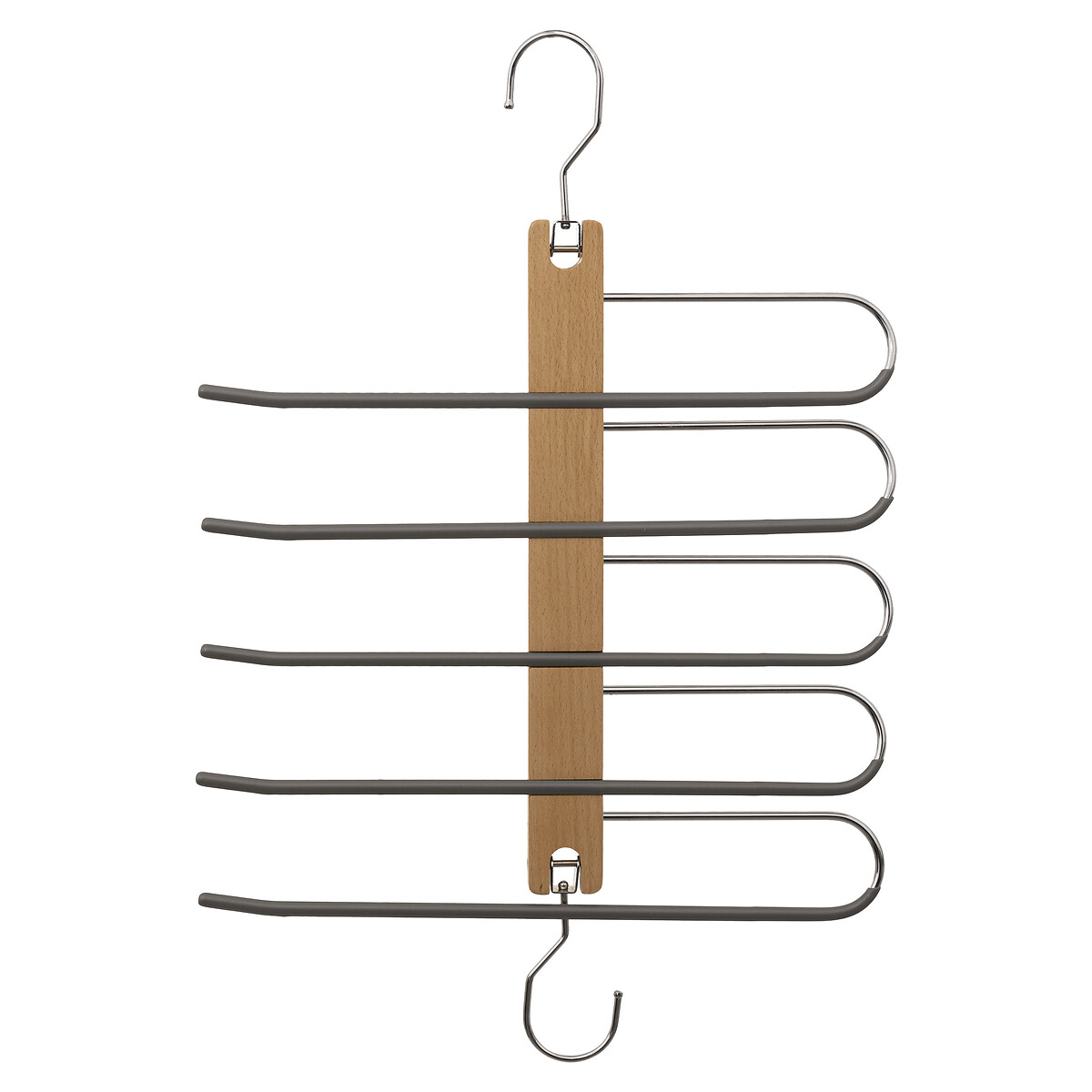 Percha De Metal/Madera P/5 Pantalones 