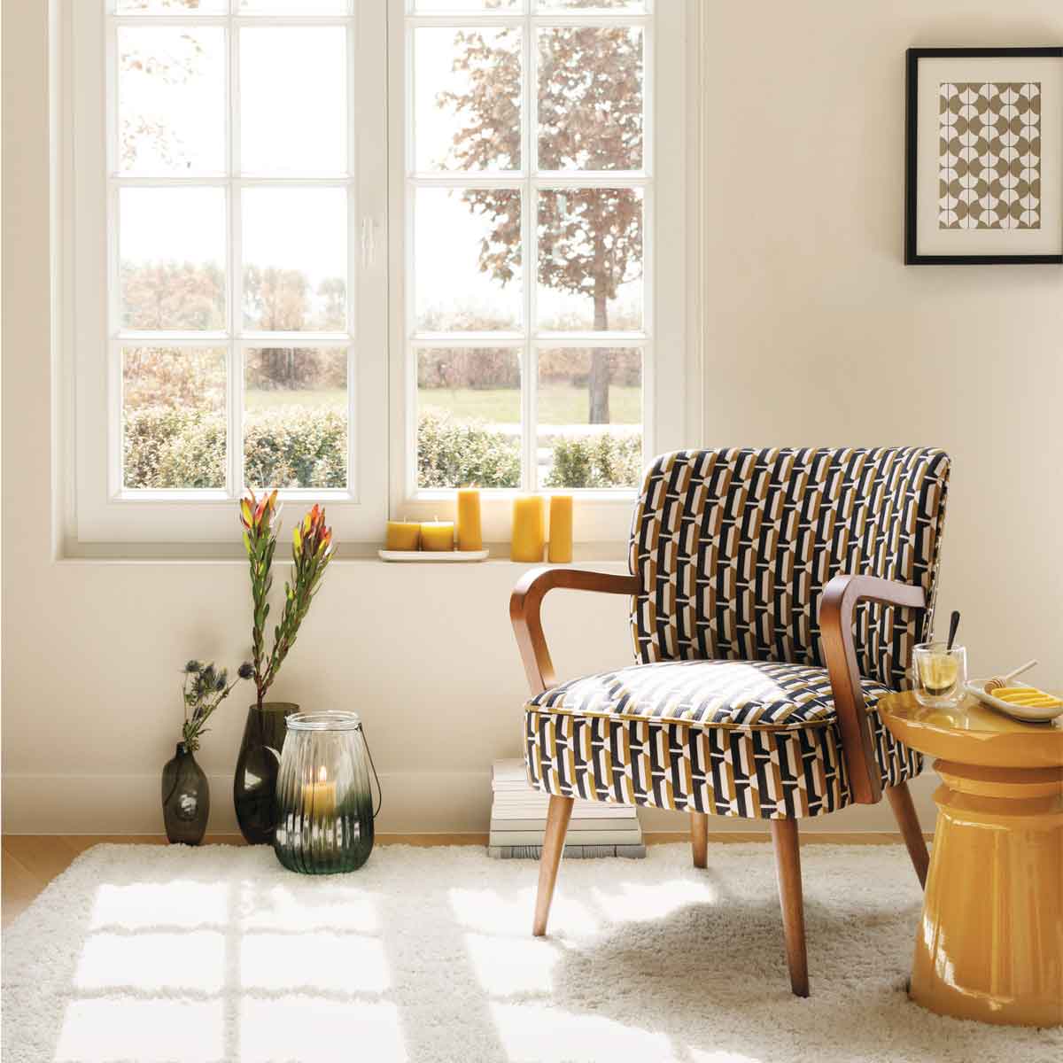 Butaca CHIARA de tejido decorado