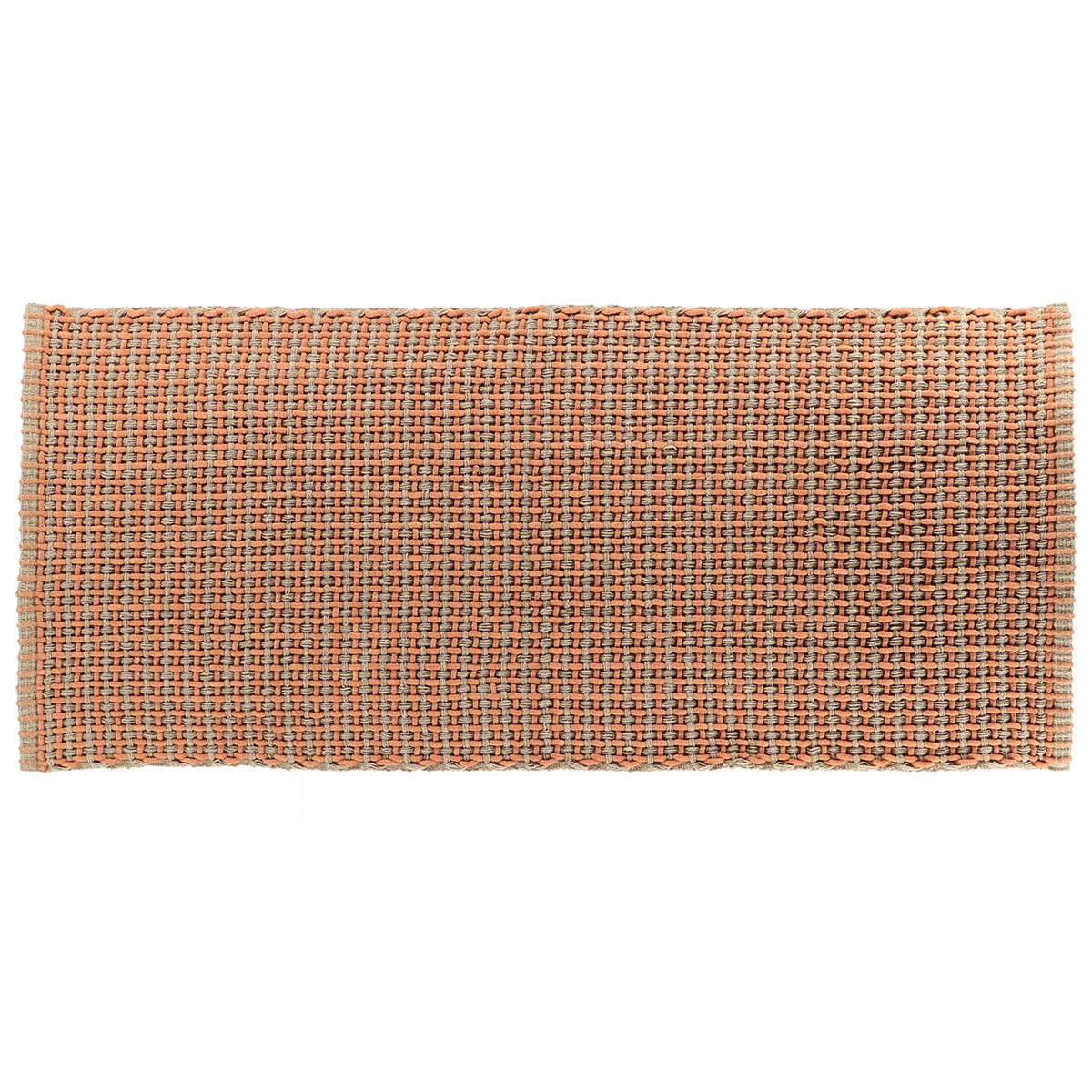 Alfombra wc MIMETISME taupe de algod&oacute;n 50x120cm