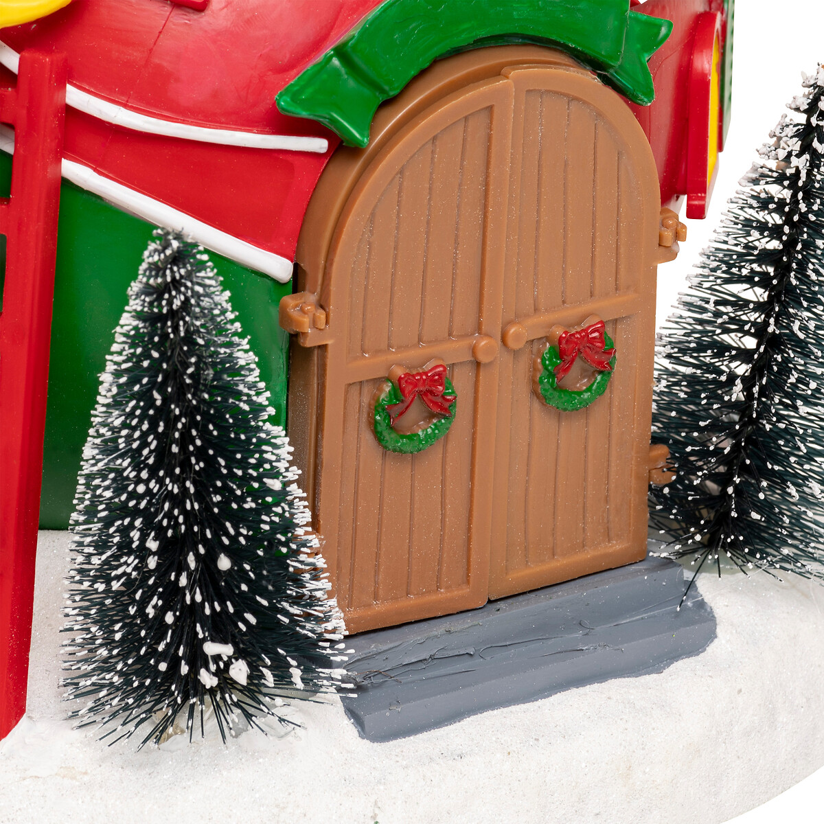 Aldea Bola de Navidad con Pap&aacute; Noel 19,5x22cm 