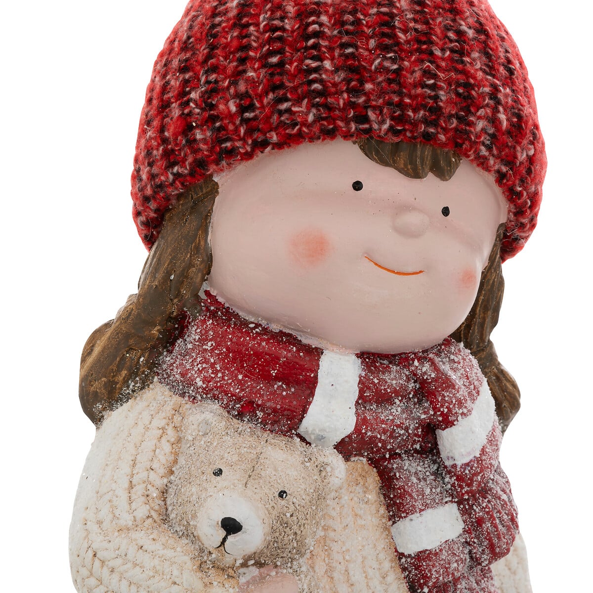 Figura de ni&ntilde;a con oso de peluche 38cm 
