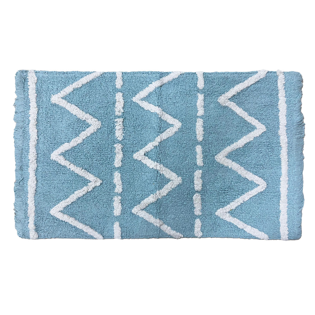 Tapete Paty Verde E Branco 120x160cm