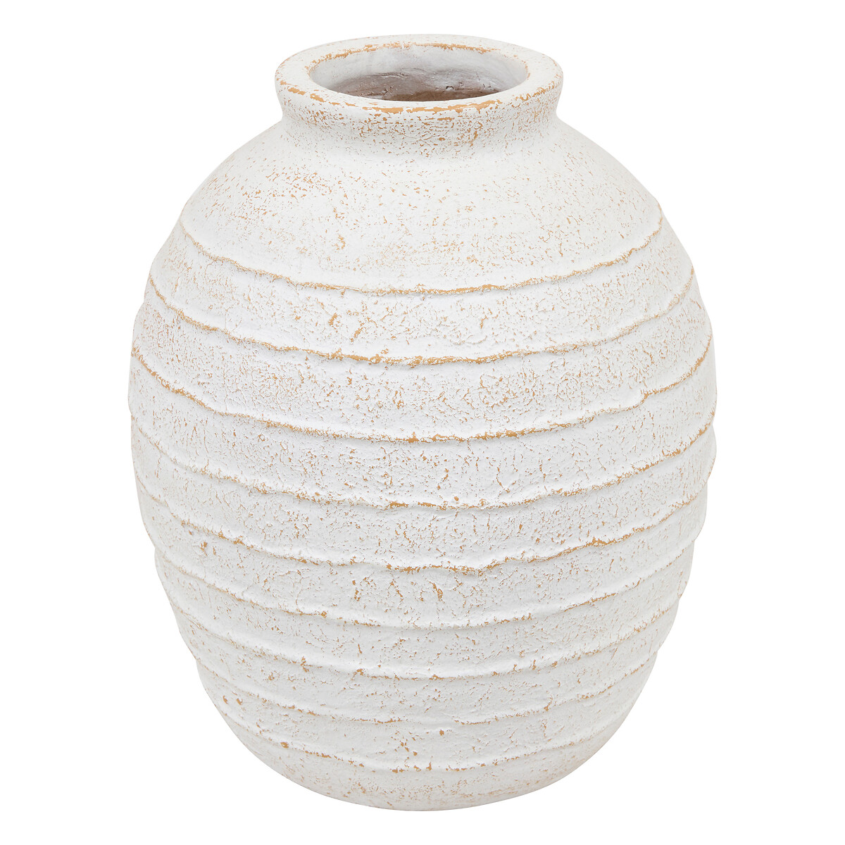 Jarr&oacute;n ROMIA beige de cer&aacute;mica 38cm