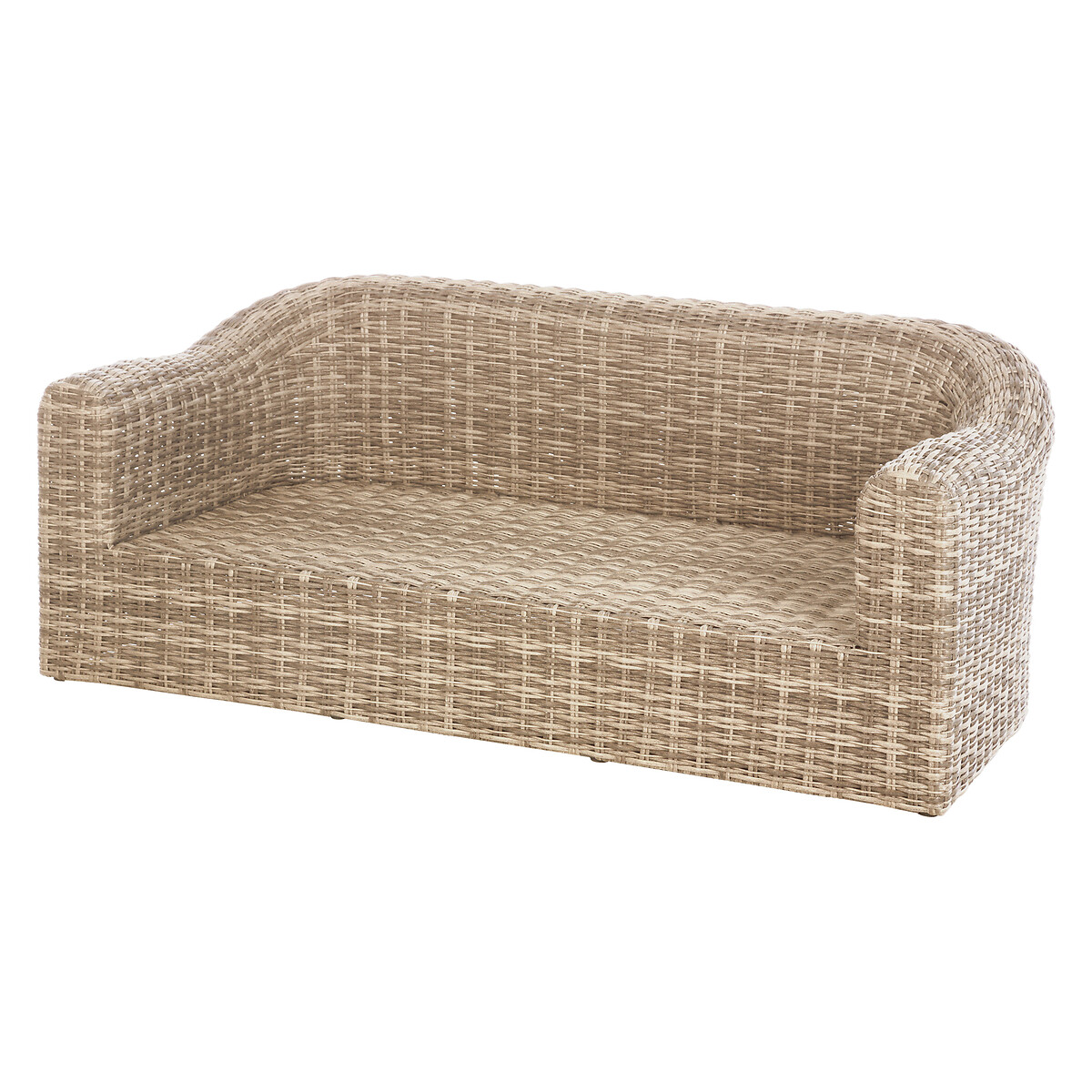 Sofá MOORÉA savana de ratán sintético 3 plazas