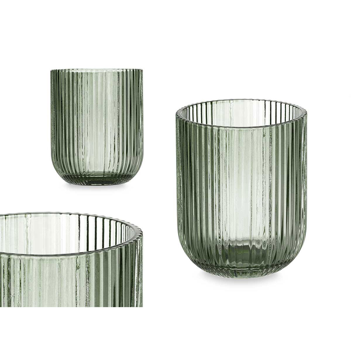 Vaso Rayas Verde 27Cl