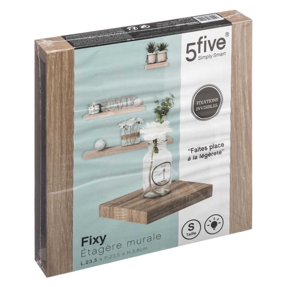 Estante Flotante Mdf Roble Natural