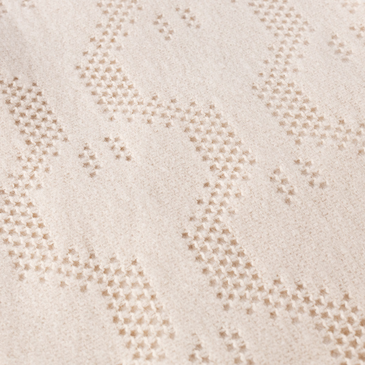 Manta con flecos LYRA beige 130x170cm