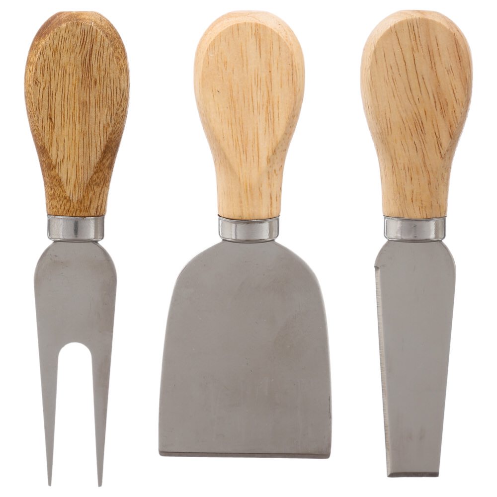 Tabla de quesos c/3 cuchillos 16x32cm 