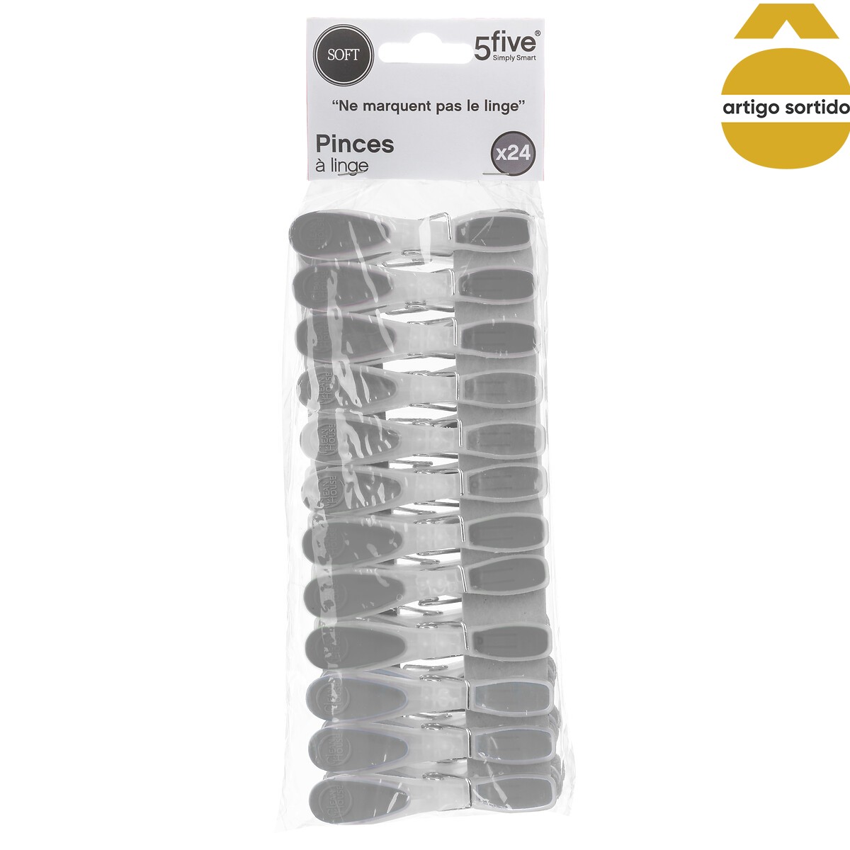 Set 24 Pinzas Coloridas P/Ropa 