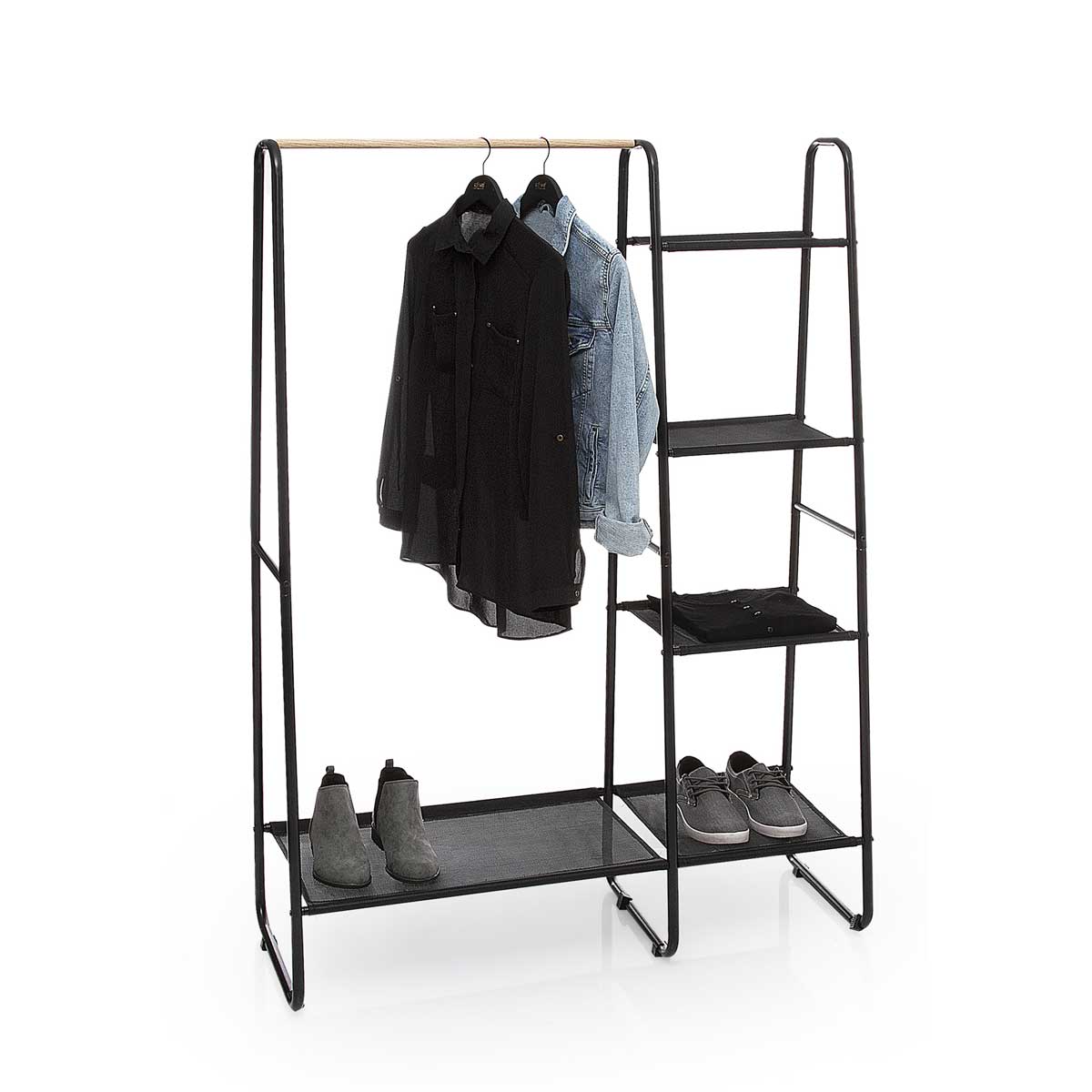 Perchero Metálico Con 4 Estantes Artemis