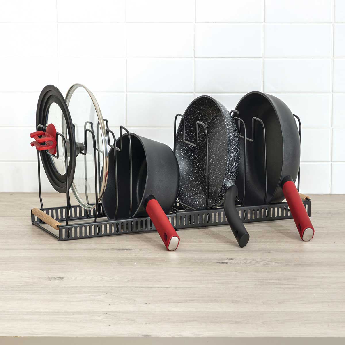 Organizador Extensível Para Frigideiras E Panelas