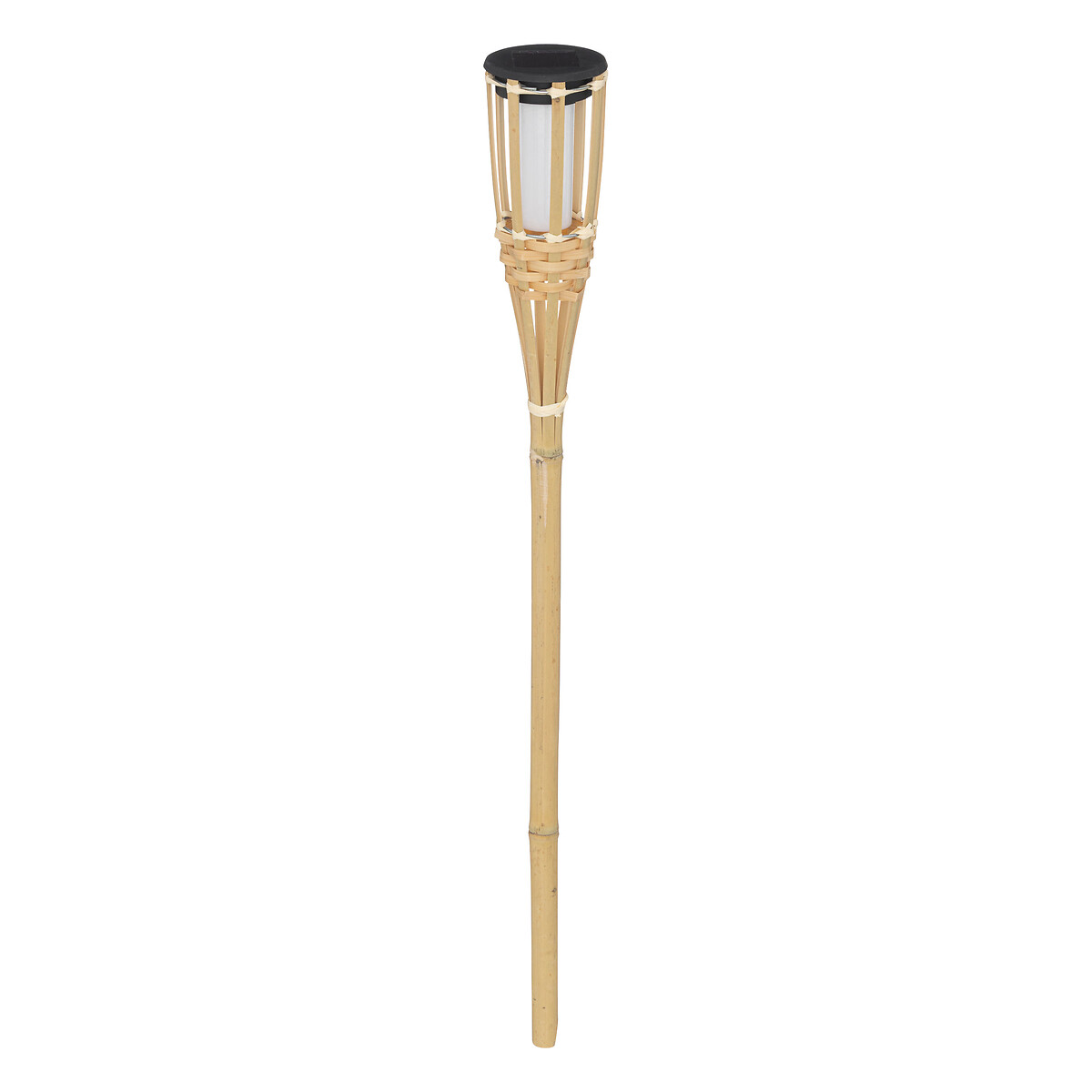 Tocha Solar Em Bambu 70cm